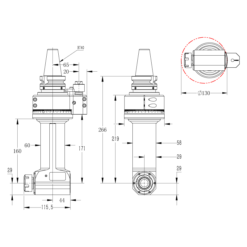 DK90-BT40-ER25-160