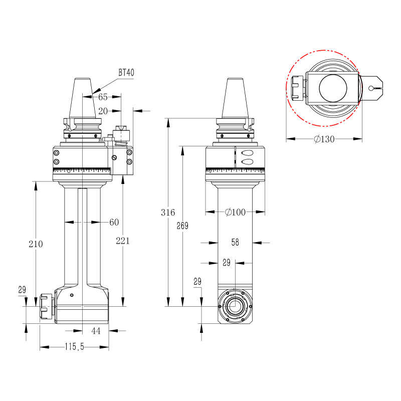 DK90-BT40-ER25-210