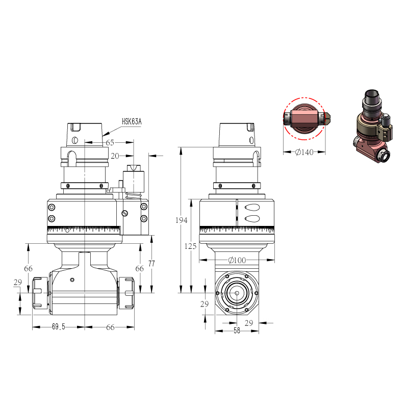 DK90-HSK63A-ER25-2X