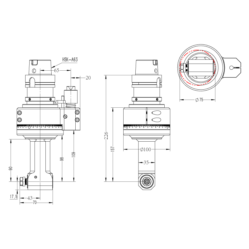 DK90-HSK63A-ER11-90