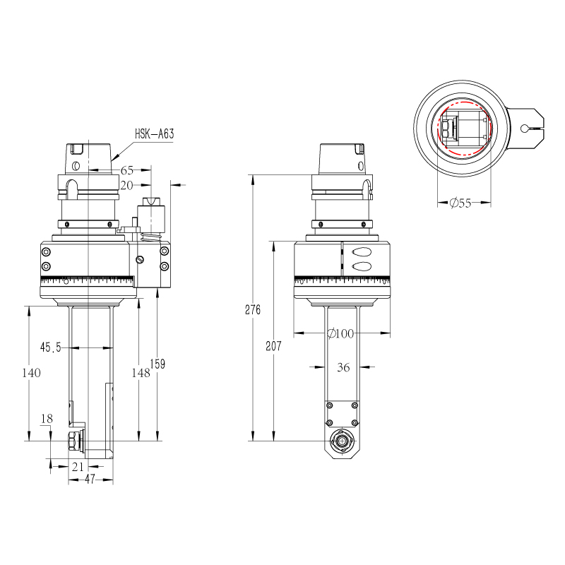 DK90-HSK63A-ER11M-140