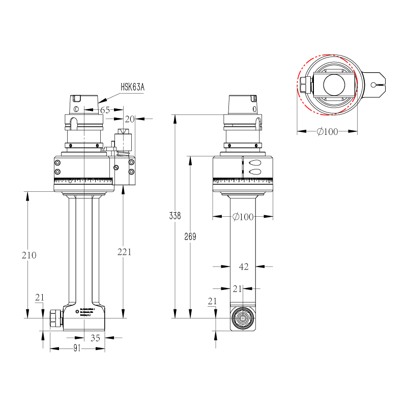 DK90-HSK63A-ER16-210