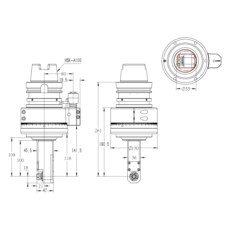 DK90-HSK100A-ER11M-100