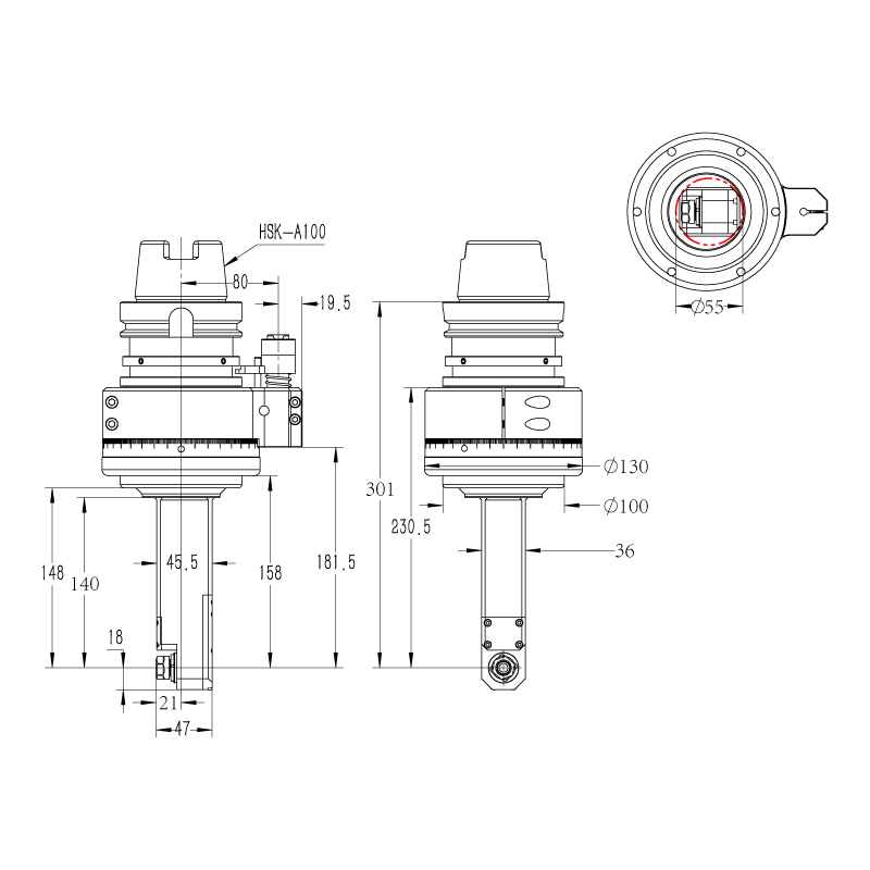 DK90-HSK100A-ER11M-140