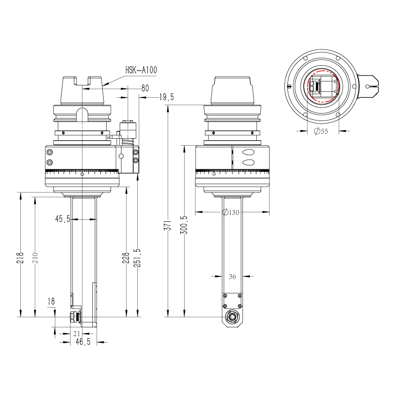 DK90-HSK100A-ER11M-210