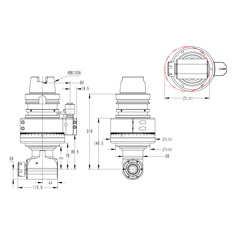 DK90-HSK100A-ER25-66