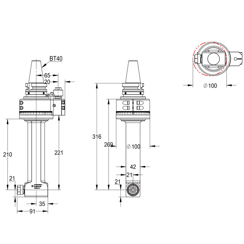 DK90-BT40-ER16-210